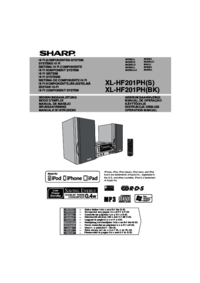 a Ver el documento Sharp XL-HF201PHS Especificaciones